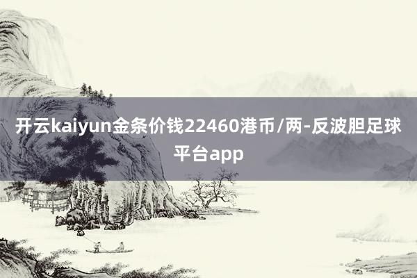 开云kaiyun金条价钱22460港币/两-反波胆足球平台app