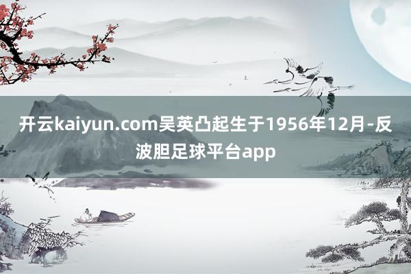 开云kaiyun.com吴英凸起生于1956年12月-反波胆足球平台app