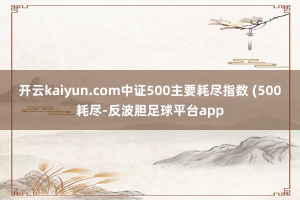 开云kaiyun.com中证500主要耗尽指数 (500耗尽-反波胆足球平台app