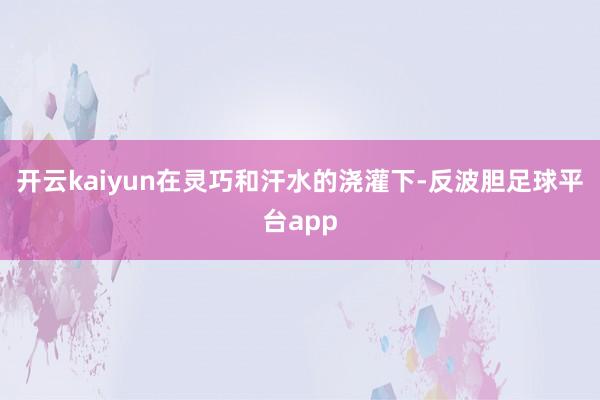 开云kaiyun　　在灵巧和汗水的浇灌下-反波胆足球平台app